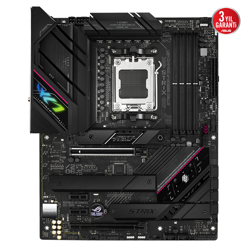 ASUS%20ROG%20STRIX%20B650E-F%20GAMING%20WIFI,%204xDDR5,%203x%20M2,%20HDMI,%20DP,%202xType-C,%20Wi-Fi%206E,%20Bluetooth%20v5.2,%20AMD%20Ryzen%207000%20Serisi,%20AM5%20Soket%20Anakart