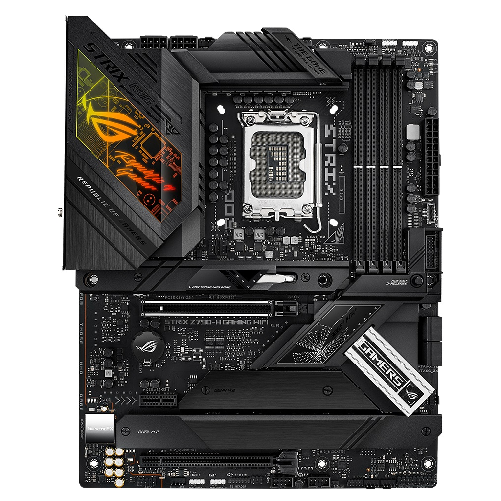 ASUS%20ROG%20STRIX%20Z790-H%20GAMING%20WIFI,%204xDDR5,%204x%20M.2,%20HDMI,%20DP,%202xType-C,%20Wi-Fi%206E,%20Bluetooth%20v5.3,%2012-13.Nesil,%20LGA1700%20Soket,%20Anakart