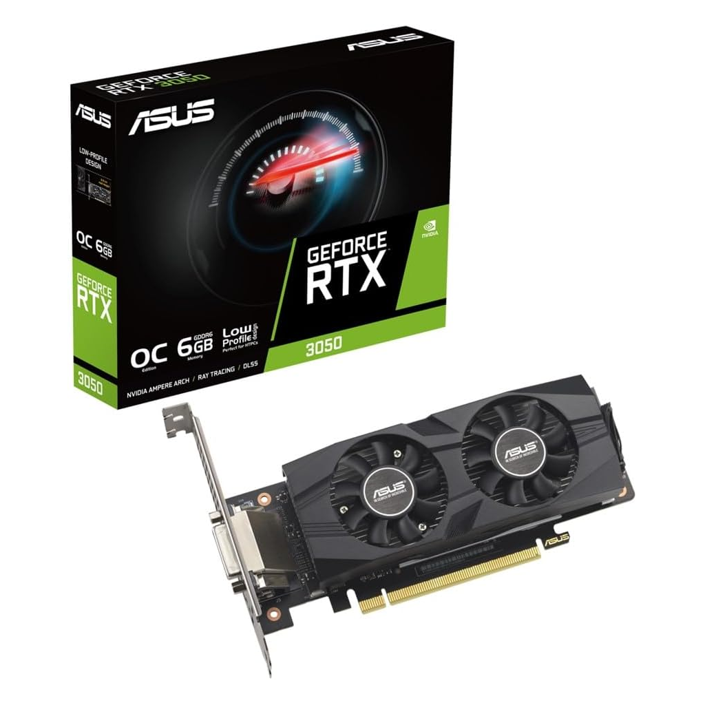 ASUS%20GEFORCE%20RTX3050-O6G-LP-BRK%20%206GB,%20GDDR6,%2096Bit,%201xHDMI,%201xDP,%201xDVI%20GAMING%20Ekran%20Kartı