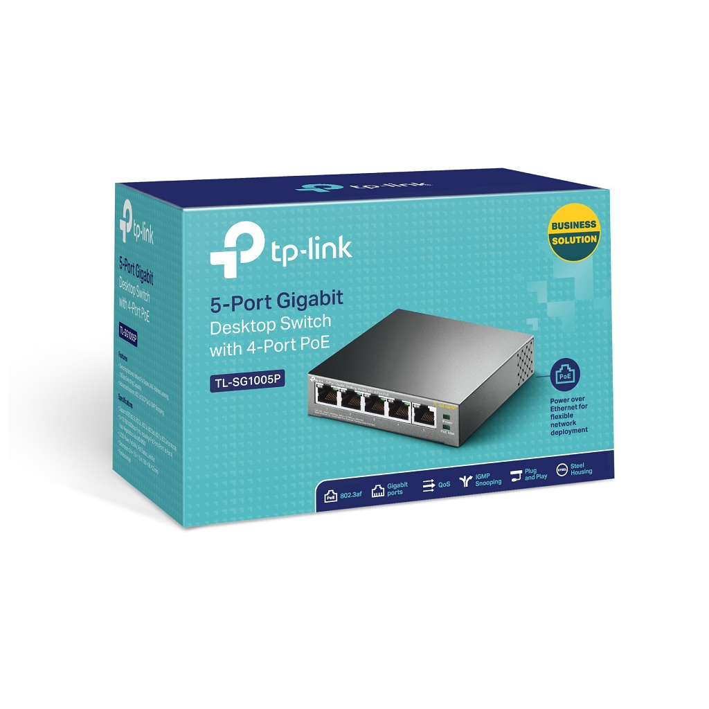 TP-LINK%20TL-SG1005P,%205%20Port,%20GigaBit,%20Metal%20Kasa,%204%20Port%20PoE,%2056W,%20Yönetilemez,%20Masaüstü%20Switch