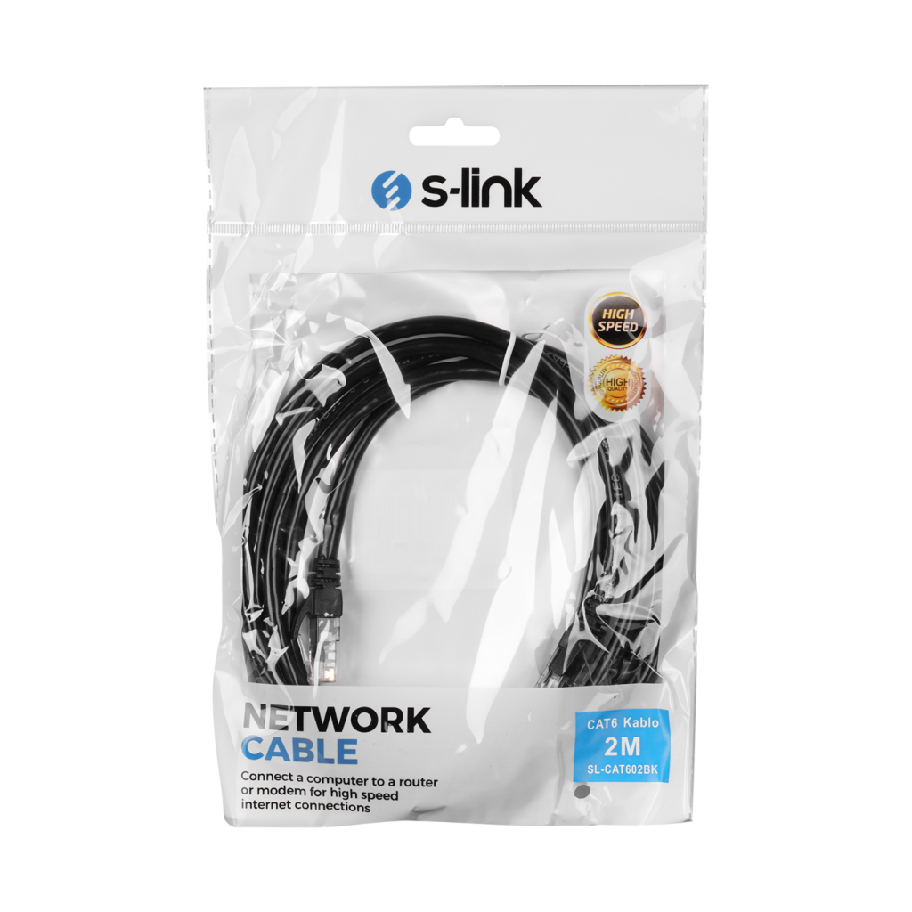 S-LINK%20SL-CAT602BK,%20CAT6%20Patch,%202Mt,%20Kablo%20(Siyah)