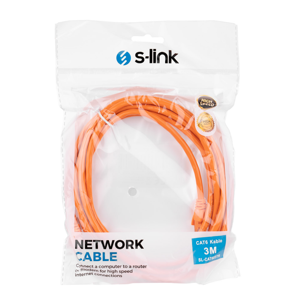 S-LINK%20SL-CAT603TR,%20CAT6,%20Patch,%203Mt,%20Kablo%20(Turuncu)