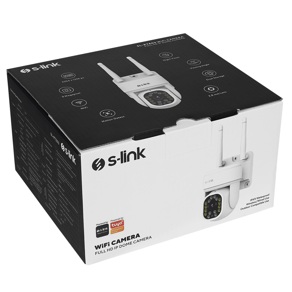 S-LINK%20SL-PTZ03,%20Akıllı%20Güvenlik%20Kamerası,%20WiFi,%203Mpix,%202.8mm%20Lens,%2025m.%20Gece%20Görüşü,%20Hareket%20algılama,%20İki%20Yönlü%20Ses,%20Micro%20SD%20Kartlı,%20TUYA%20Yazılım