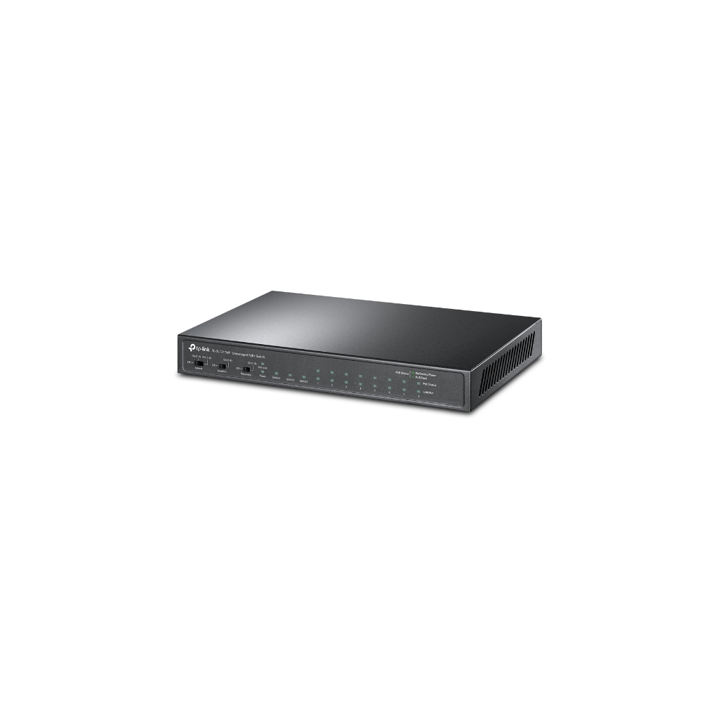 TP-LINK%20TL-SL1311MP,%2010%20Port,%20(8%20Port%20Megabit,%202%20Port%20Gigabit),%208%20Port%20PoE,%20124W,%20+1Port%20GigaBit%20SFP,%20Yönetilemez,%20Masaüstü%20Switch