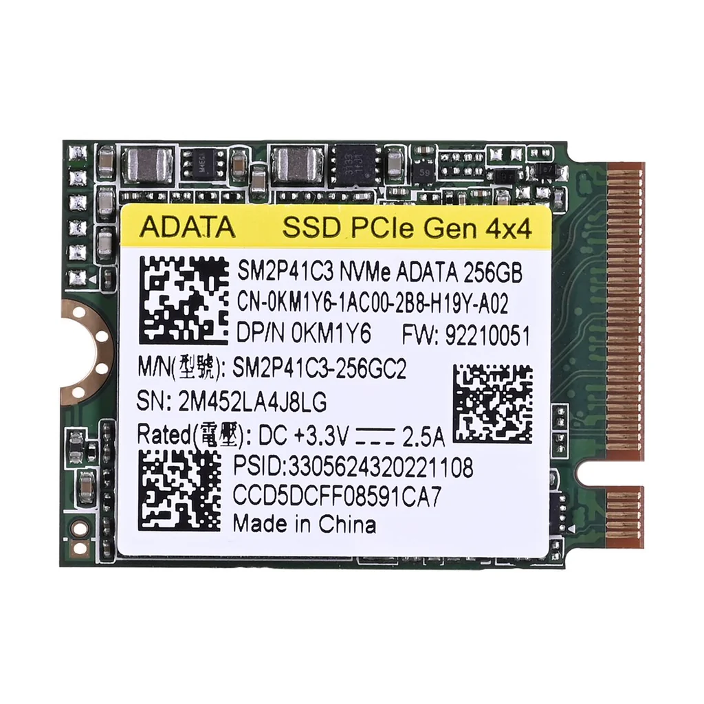 ADATA%20SM2P41C3-256GC2,%20256GB,%202000/1000,%20Gen4,%20NVME%20PCIe%20M.2%202230,%20SSD%20(Bulk-Kutusuz)