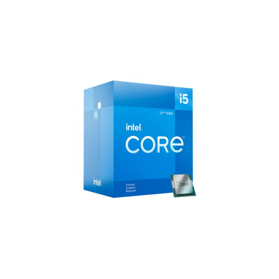 INTEL i5-12400F 6 Core, 2.5Ghz, 18Mb, 65W, LGA1700, 12.Nesil, BOX, (Dahili Grafik YOK, Fan VAR)