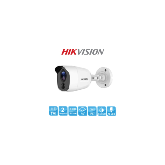 HIKVISION DS-2CE11D0T-PIRL 2Mpix 20Mt Gece Görüşü, 3,6mm Lens, Ultra Low-Light, PIR, IP67 Su Geçirmez Kamera