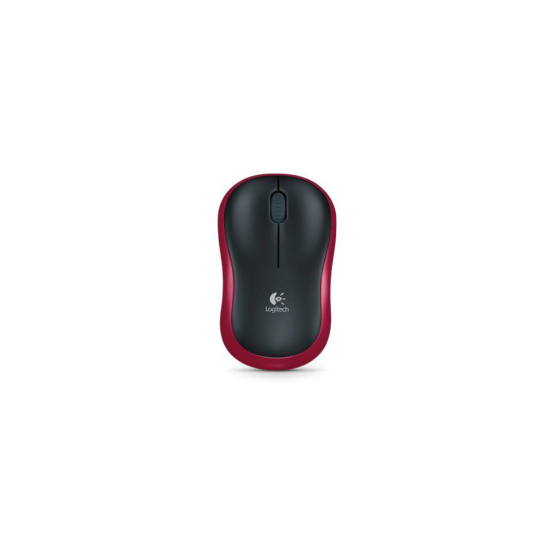 LOGITECH 910-002237, M185 Kırmızı, USB Nano 2,4G Kablosuz, 1000dpi, Optik, 3 Tuşlu, 12ay Pil Ömrü, Mouse