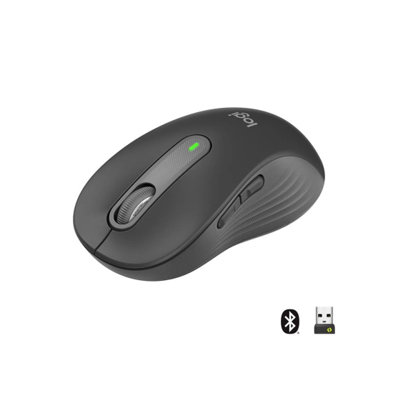 LOGITECH 910-006236, M650L Signature, Siyah, Sağ El, USB Nano 2,4G Kablosuz,4000dpi, Optik, 5 Tuşlu, 24ay Pil Ömrü, Sessiz Mouse