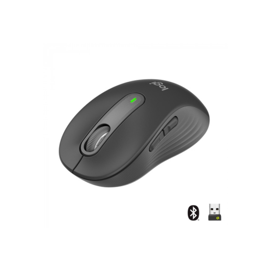 LOGITECH 910-006253, M650 Signature, Siyah, Sağ El, USB Nano 2,4G Kablosuz, 4000dpi, Optik, 5 Tuşlu, 24ay Pil Ömrü, Sessiz Mouse