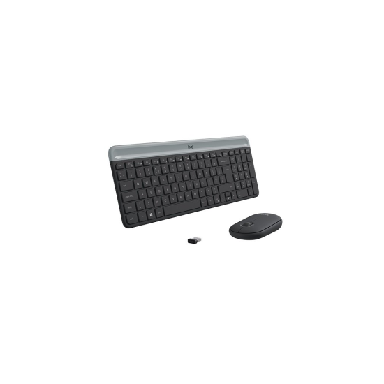 LOGITECH MK470 Siyah, 920-009435, Kablosuz, Türkçe Q, Klavye Mouse Set