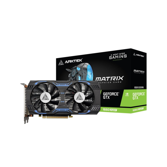 ARKTEK MATRIX, AKN1660SD6S6GH1, GTX1660S Super, 6Gb, GDDR6, 192BIT, 1xDVI, 1xHDMI, 1xDP GAMING Ekran Kartı