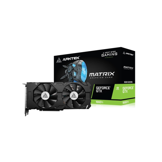 ARKTEK MATRIX, AKN1660TID6S6GH1, GTX1660TI, 6Gb, GDDR6, 192BIT, 1xDVI, 1xHDMI, 1xDP GAMING Ekran Kartı