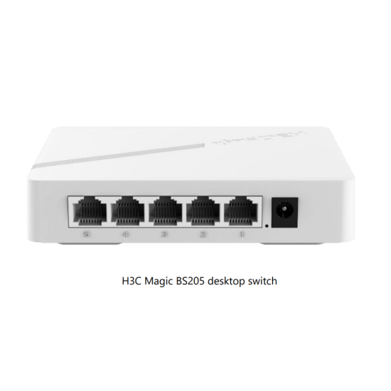 H3C Magic BS205, 5 Port, GigaBit, Yönetilemez, Masaüstü Switch