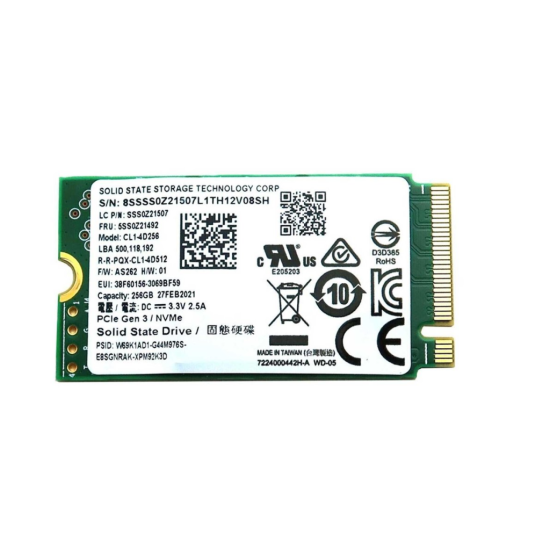 LITEON CL1-4D256, 256GB, 2000/1000, Gen3, NVME PCIe M.2 2242 (Aparat ile M.2 2280), SSD (Bulk-Kutusuz)