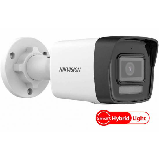 HIKVISION DS-2CD1023G2-LIUF 2Mpix, 4mm Lens, H265+ ,30Mt Gece Görüşü, Hybrid Light, SD Kart,Dahili Mikrofon, PoE, Bullet IP Kamera