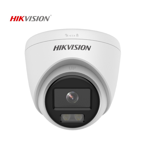 HIKVISION DS-2CD1327G0-LUF 2Mpix, 2,8mm Lens, H265+, 30Mt Gece Görüşü, Dahili Mikrofon, Color Vu Lite, Full Time Color, Dome IP Kamera