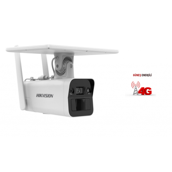 HIKVISION DS-2XS2T41G1-ID/4G, 4Mpix,  4mm,   30Mt Gece Görüşü, Dahili Mikrofon, 4G, Solar  IP Kamera