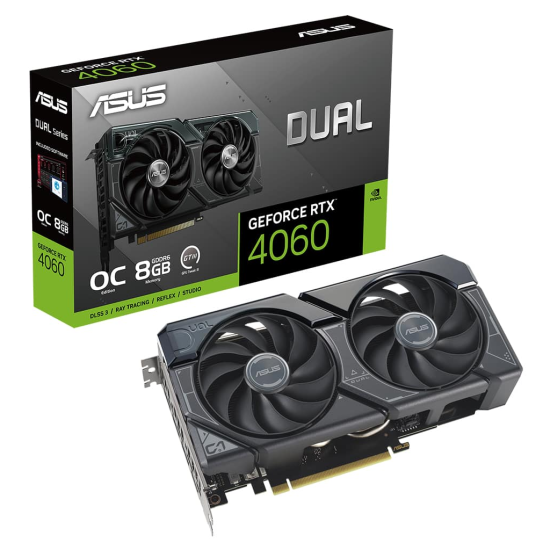 ASUS DUAL-RTX4060-O8G, 8Gb, 128Bit, GDDR6, 1xHDMI, 3xDP GAMING Ekran Kartı