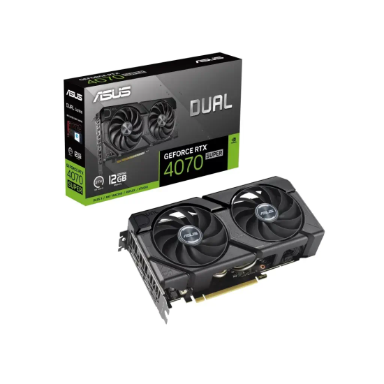 ASUS DUAL-RTX4070S-12G-EVO, 12Gb, 192Bit, GDDR6X, 1xHDMI, 3xDP GAMING Ekran Kartı