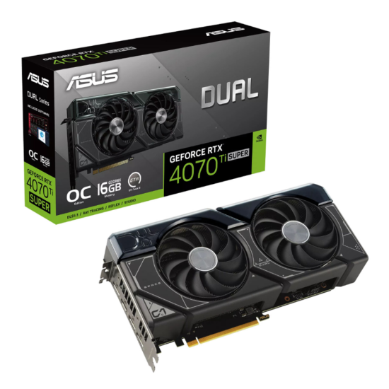 ASUS DUAL-RTX4070TIS-O16G, 16Gb, 256Bit, GDDR6X, 1xHDMI, 3xDP GAMING Ekran Kartı