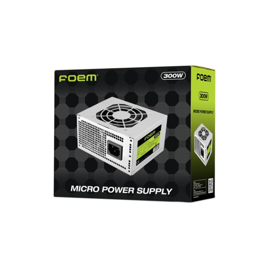 FOEM FPS-M30F8, 300W, 8cm Fan, SATA, Mini ATX, 100 x 125 x 64 mm, Power Supply (PSU),