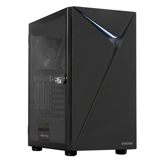 GAMDIAS ARGUS E4 Elite, 750W, Tempered Glass, ARGB, 80+ Bronze, ATX GAMING KASA