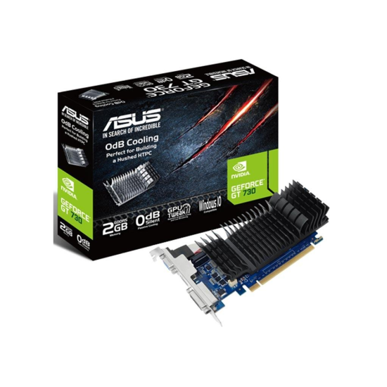 ASUS GT730-SL-2GD5-BRK, 2Gb, GDDR5, 64Bit, 1xD-Sub, 1xDVI, 1xHDMI Ekran Kartı