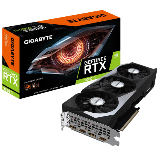 GIGABYTE GV-N306TXGAMING OC-8GD, RTX3060TI, GAMING OC, 8Gb, GDDR6, 256BIT, 2xHDMI, 2xDP, RGB Led, GAMING Ekran KARTI