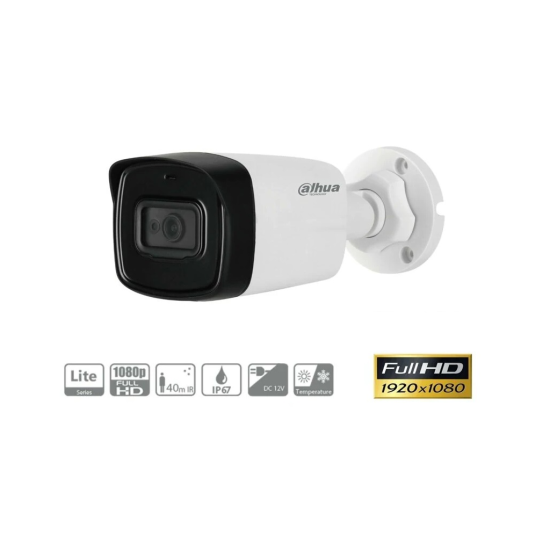 DAHUA HAC-HFW1200TL-0360B 2Mpix  40 Mt Gece Gör., 3,6m Lens, Bullet  Kamera