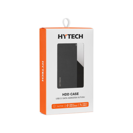 HYTECH HY-HDC26, Type C, HDD Kutu, Siyah 2,5’’