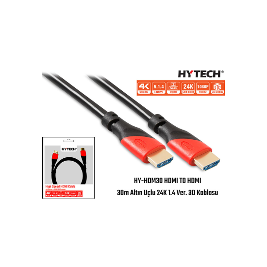 HYTECH HY-HDM30, Full HD, HDMI v1,40, Kablo 30mt