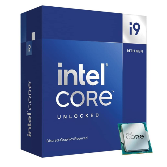 INTEL i9-14900K 24 Core, 3.20Ghz, 36Mb, 253W, LGA1700, 14.Nesil, BOX, (Dahili Grafik VAR, Fan YOK)