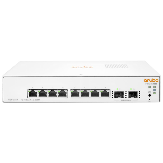 HP Aruba Instant On JL680A 1930-8G, 8Port, GigaBit 2 Port Gigabit SFP Port, Yönetilebilir, Rack Mount Switch