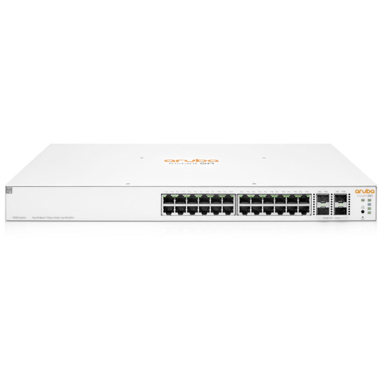 HP Aruba Instant On JL684A 1930-24G, 24Port,  GigaBit, 24 Port PoE, 370W, 4 Port Gigabit SFP, Yönetilebilir, Rack Mount Switch