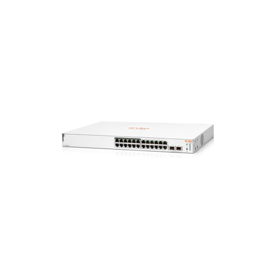 HP Aruba Instant On JL813A 1830-24G, 24Port,  GigaBit, 12 Port PoE, 195W, 2 Port Gigabit SFP, Yönetilebilir, Rack Mount Switch