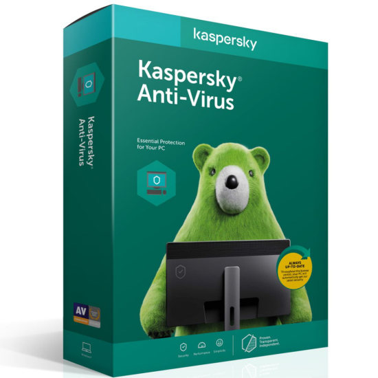 Kaspersky ANTIVIRUS 4 Kullanıcı, 1 YIL, Kutulu Ürün