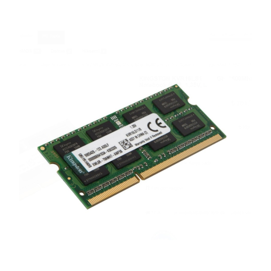 KINGSTON KVR16LS11/8, 8Gb, 1600Mhz, DDR3, Sodimm Notebook RAM, 1,35V, CL11