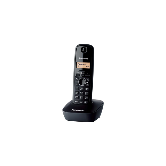 PANASONIC KX-TG1611, Dect Telefon, Siyah, 17 Saat Konuşma, 150 Saat Bekleme, 50 Kişilik Rehber