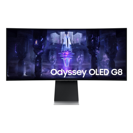 SAMSUNG LS34BG850SUXUF, Odyssey OLED G8 34’’ 0,03ms, 175Hz, 2K Ultra WQHD, 1xMini DP, 1xMicro HDMI, 2xUsb-C, OLED Panel, Curved Pivot, Smart GAMING Monitör