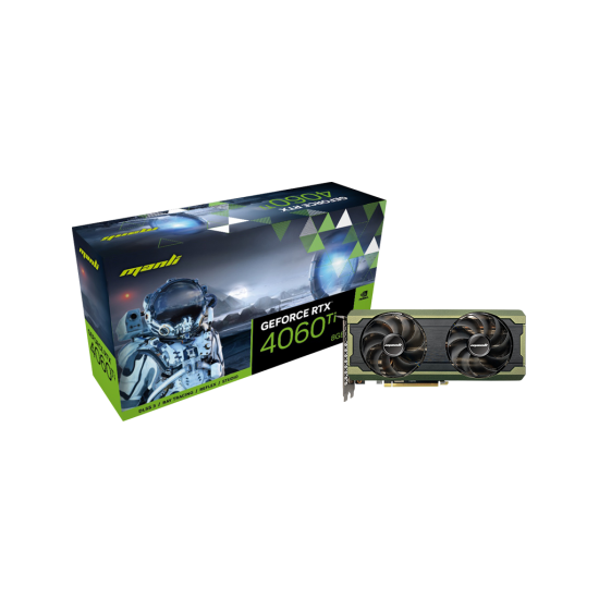 MANLI M-NRTX4060TI/6RGHPPP-M2546, GEFORCE RTX4060TI, 8Gb, 128Bit, GDDR6, 1xHDMI, 3xDP GAMING Ekran Kartı