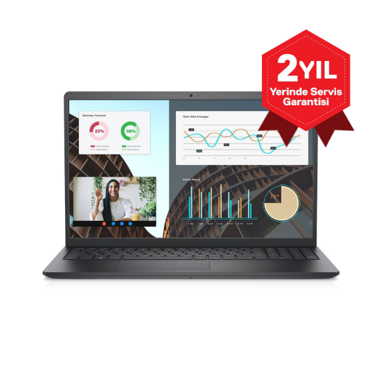 DELL Vostro 3530, N1601PVNB3530U, i7-1355U, 15,6’’ FHD, 8Gb Ram, 512Gb SSD, Paylaşımlı Ekran Kartı, Free Dos Notebook