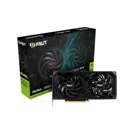 PALIT RTX4060TI, DUAL, 8Gb, 128Bit, GDDR6, 1xHDMI, 3xDP GAMING Ekran Kartı