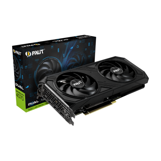 PALIT RTX4070, DUAL, 12Gb, 192Bit, GDDR6X, 1xHDMI, 3xDP GAMING Ekran Kartı