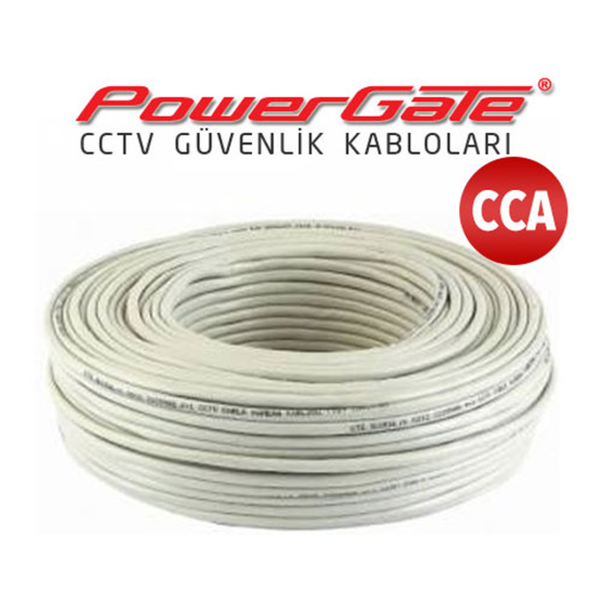 PowerGate CELL 93mt, 2+1 (2x0,22+0,25) CCA,  CCTV Güvenlik Kablosu