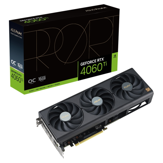 ASUS PROART-RTX4060TI-O16G, 16Gb, 128Bit, GDDR6, 1xHDMI, 3xDP GAMING Ekran Kartı