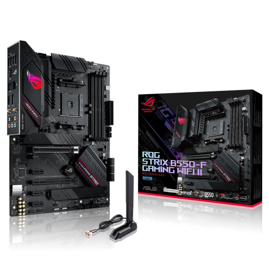 ASUS ROG STRIX B550-F GAMING WIFI II, 4xDDR4, 2x M2, HDMI, DP, Type-C, Wi-Fi 6, Bluetooth v5.2, AM4 Soket Anakart