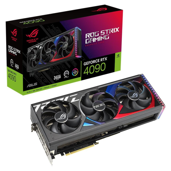 ASUS ROG-STRIX-RTX4090-24G-GAMING, 24Gb, 384Bit, GDDR6X, 2xHDMI, 3xDP GAMING Ekran Kartı