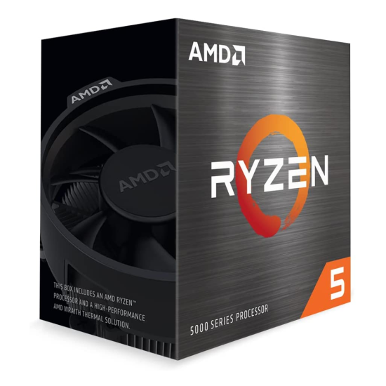 AMD RYZEN 5 5600 6 Core, 3,50-4.40GHz,  35Mb Cache, 65W, Wraith Stealth FAN, AM4 Soket, BOX (Kutulu) (Grafik Kart YOK, Fan VAR)