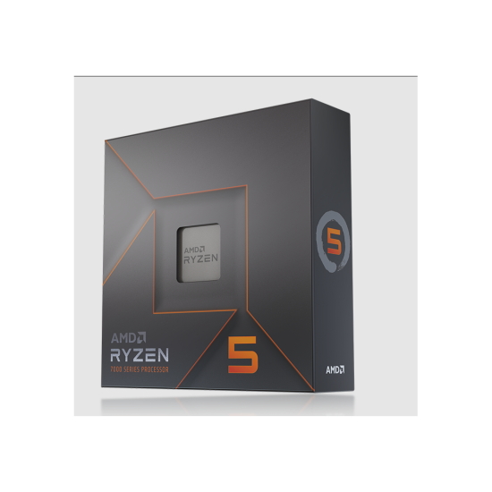 AMD RYZEN 5 7600X 6 Core, 4,70-5.30GHz, 38Mb Cache, 105W,  AM5 Soket, BOX (Kutulu) (Dahili Grafik VAR, Fan YOK)